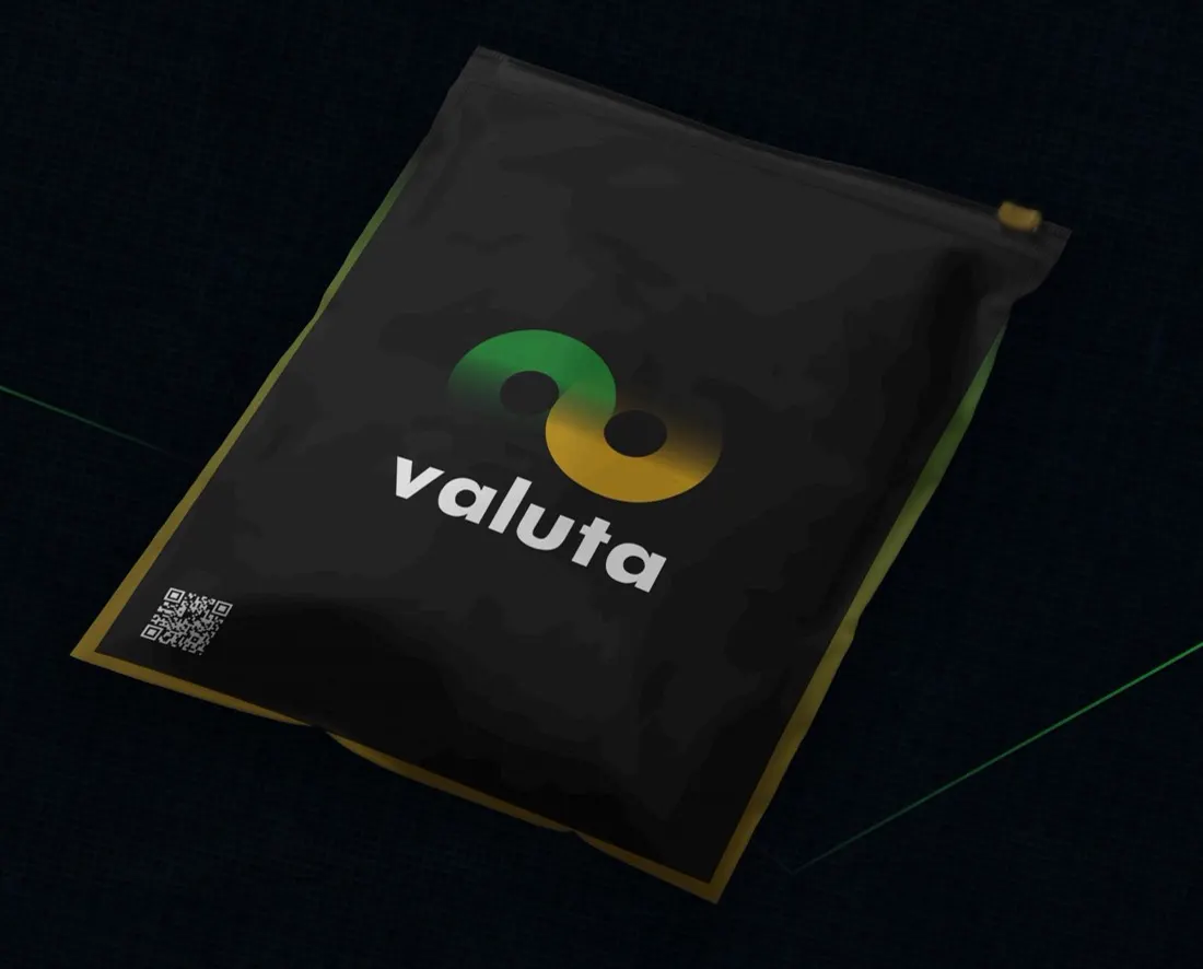 Firmowa koperta Valuta na pieniądze