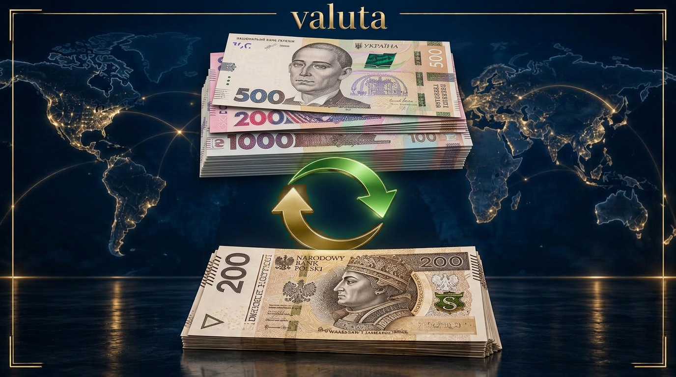 Kurs hrywny (UAH) — wymiana walut Valuta Exchange