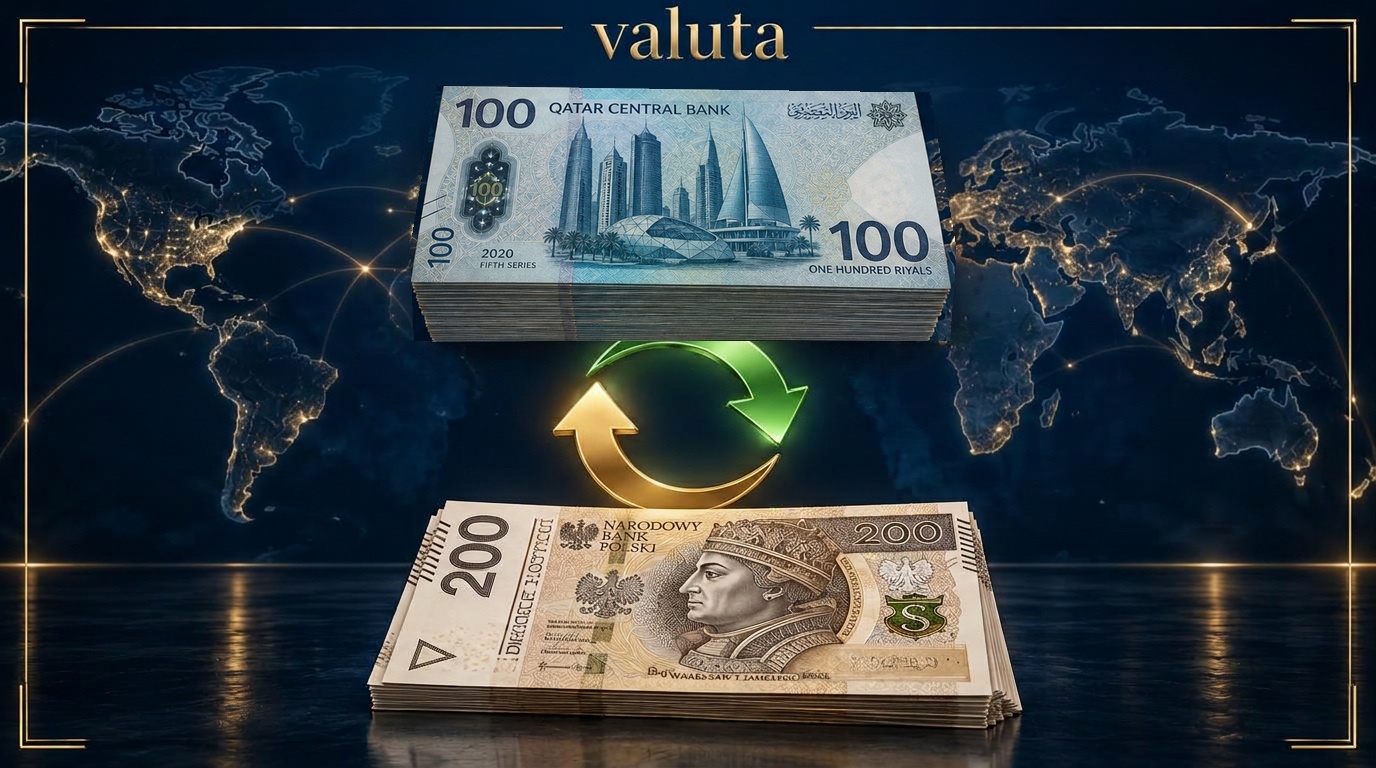 Kurs riala katarskiego (QAR) — wymiana walut Valuta Exchange